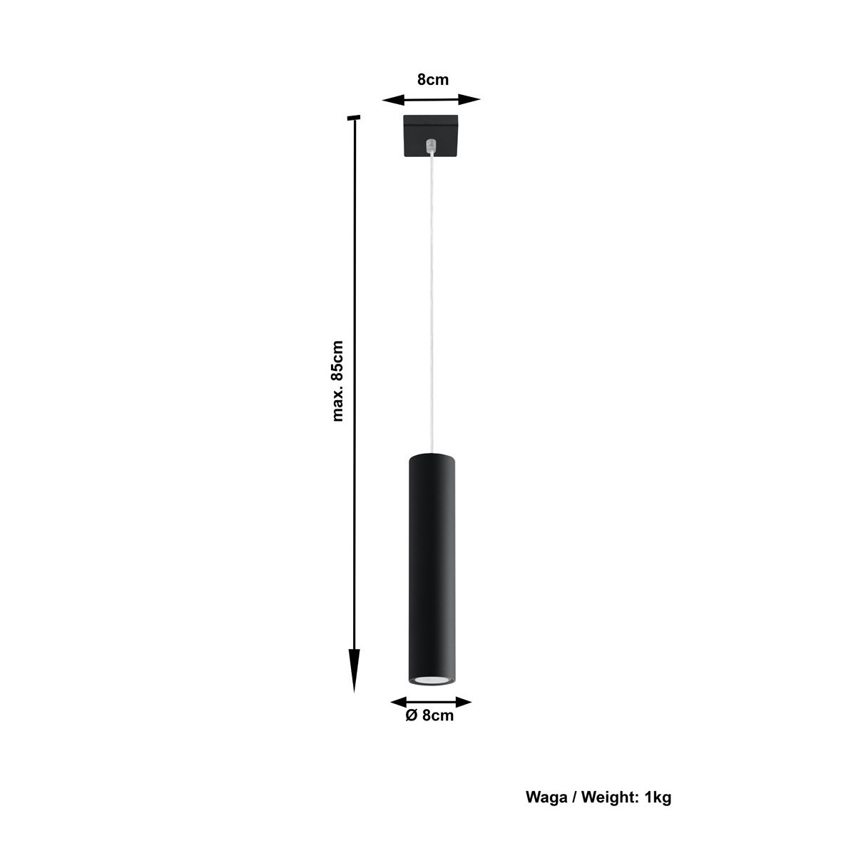 SOLLUX LIGHTING LAGOS 1 - SL.0327 - lampa wisząca