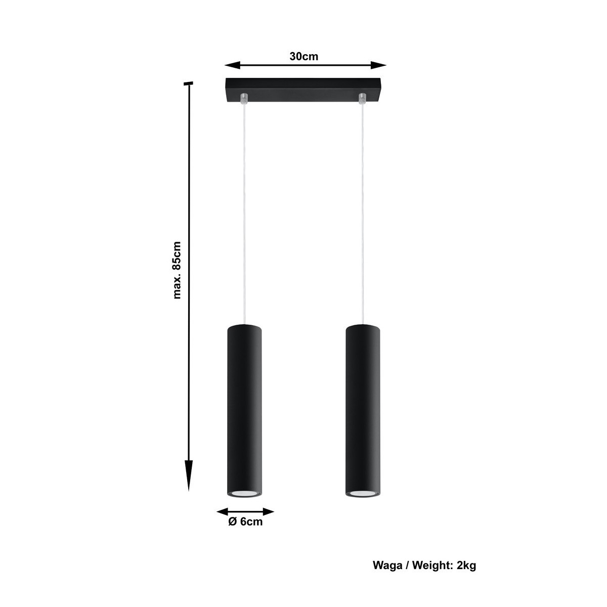 SOLLUX LIGHTING LAGOS 2 - SL.0328 - lampa wisząca