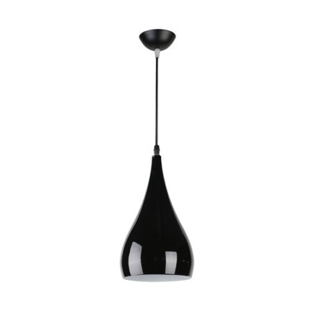 metalowa oprawa JUSTA BLACK 3264 - czarna lampa wisząca - łezka - kropelka - soul