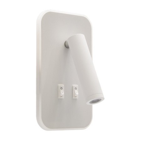 OTELLO LED D 6W+3W WHITE 3723 - biały kinkiet na ścianę