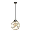 złoto - czarna - metalowa lampa wisząca Emibig PINETA 1B BLACK/GOLD 559/1B