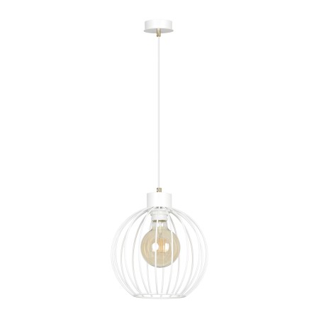 biała - metalowa lampa wisząca Emibig PINETA 1A WHITE 560/1A