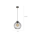 biała - metalowa lampa wisząca Emibig PINETA 1A WHITE 560/1A
