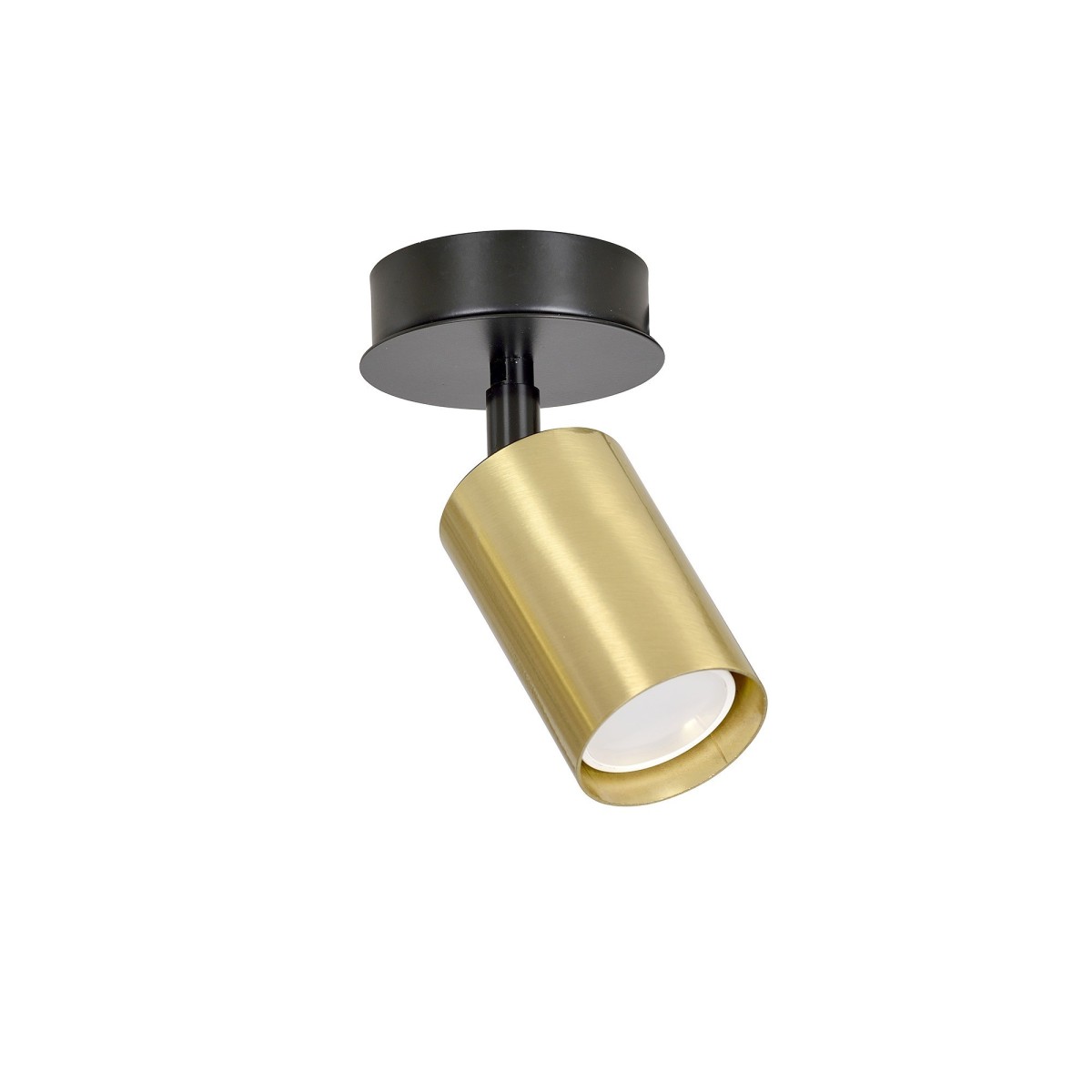 czarna - metalowa lampa przysufitowa Emibig ZEN 1 BLACK 622/1
