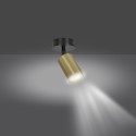 czarna - metalowa lampa przysufitowa Emibig ZEN 1 BLACK 622/1