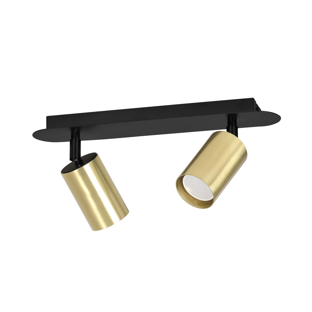 czarna - metalowa lampa przysufitowa Emibig ZEN 2 BLACK 622/2