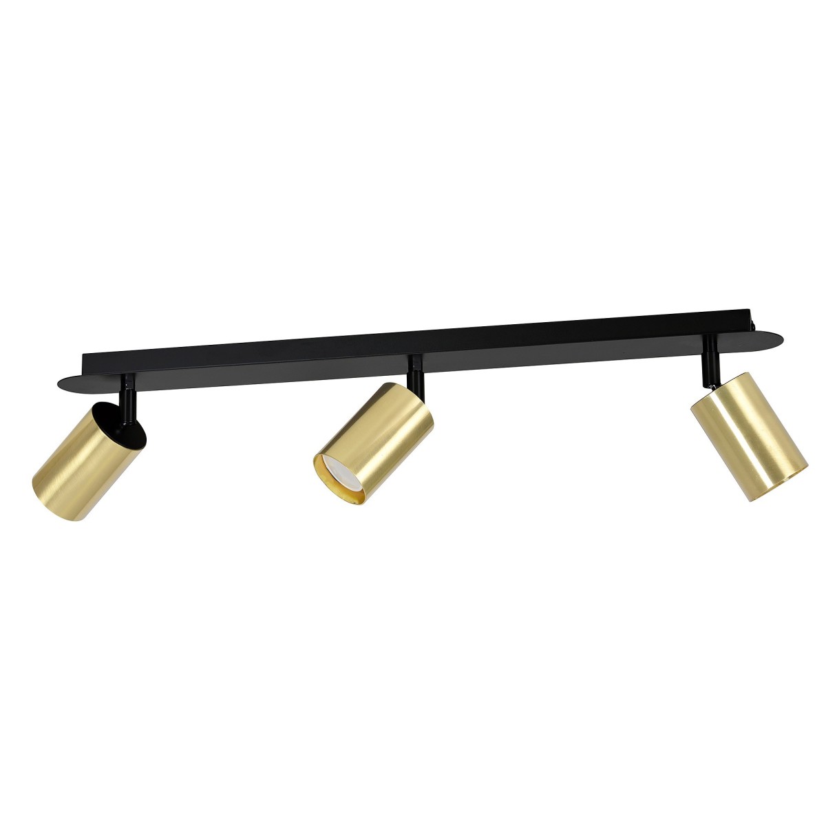 czarna - metalowa lampa przysufitowa Emibig ZEN 3 BLACK 622/3