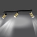 czarna - metalowa lampa przysufitowa Emibig ZEN 3 BLACK 622/3