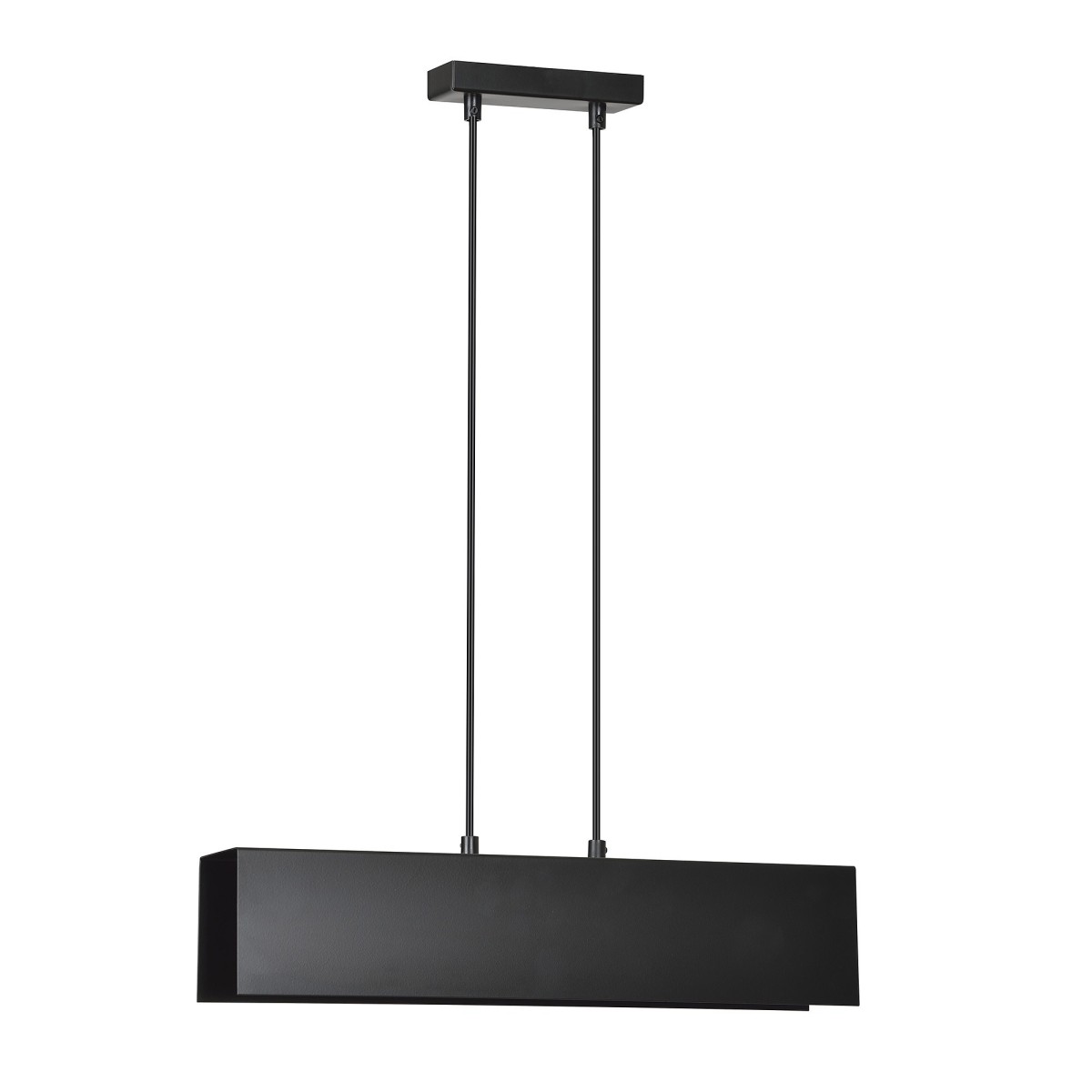 czarna - metalowa lampa wisząca Emibig GENTOR 2 BLACK 672/2