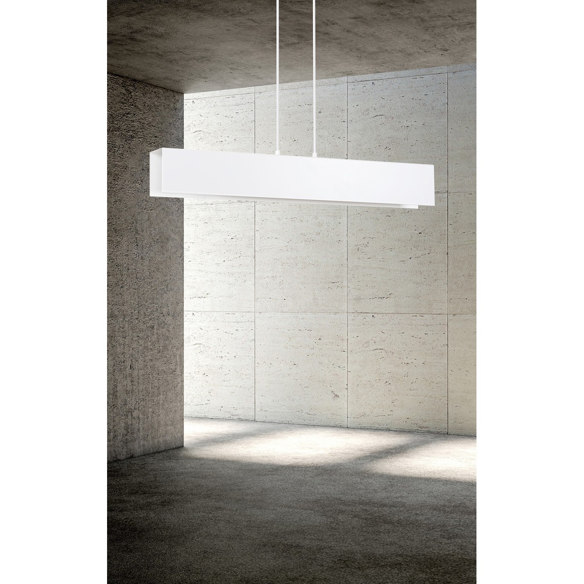 biała - metalowa lampa wisząca Emibig GENTOR 3 WHITE 673/3