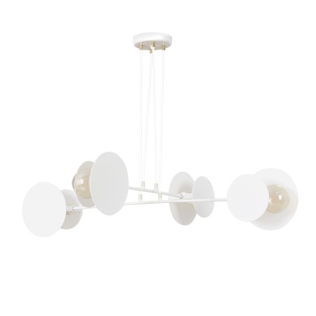 biała - metalowa lampa wisząca Emibig IDEA 4 WHITE 793/4