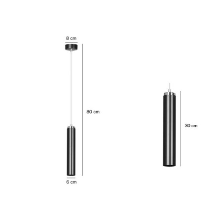 biała - metalowa lampa wisząca Emibig LUNA 1 WHITE 955/1