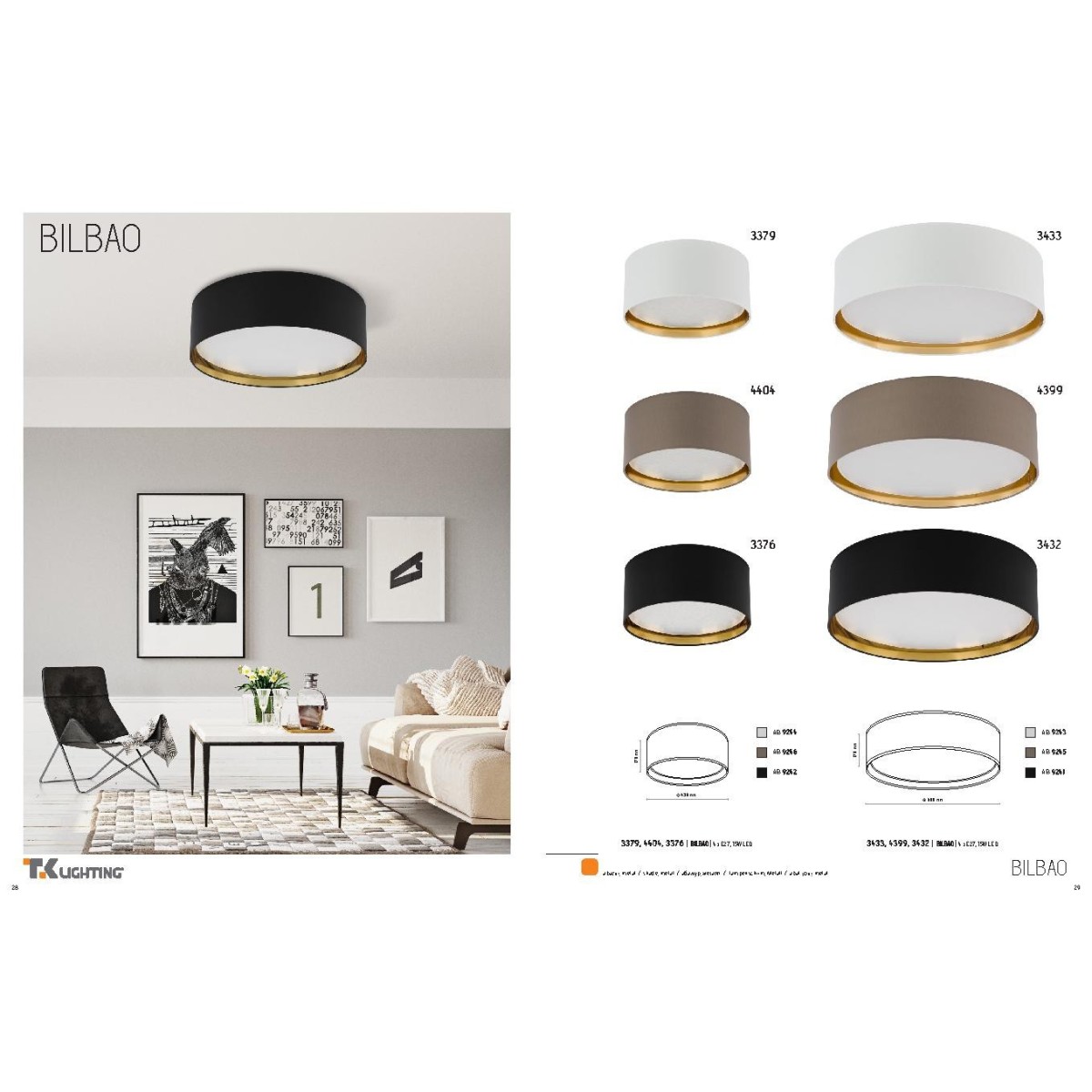 TK-Lighting BILBAO 4404