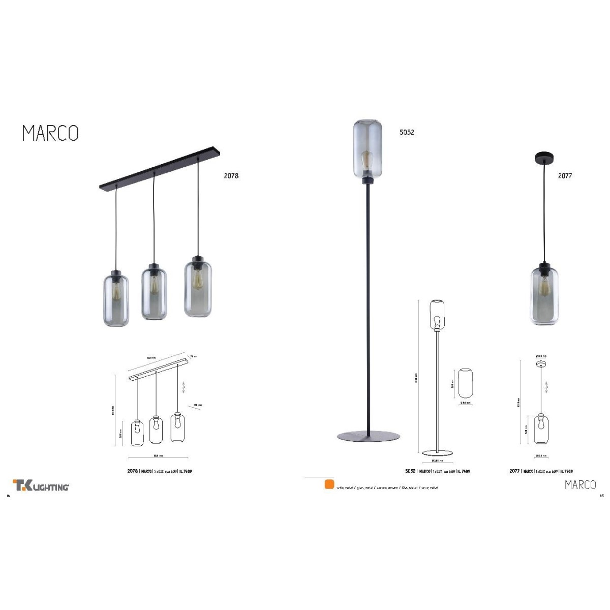 TK-Lighting MARCO 2077