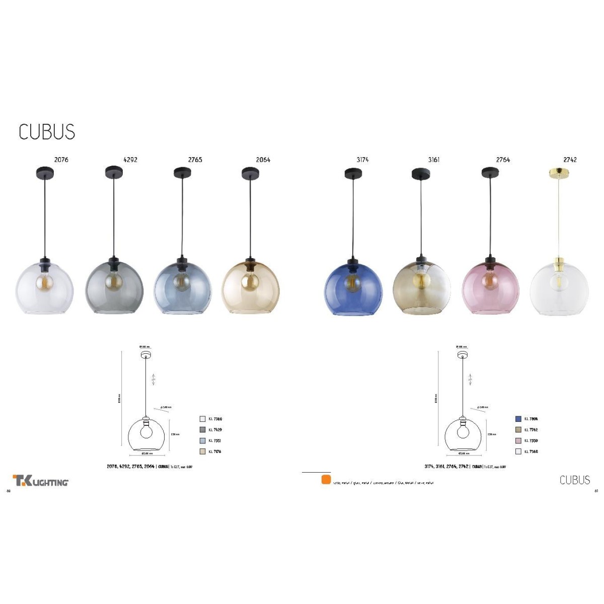 TK-Lighting CUBUS 2742