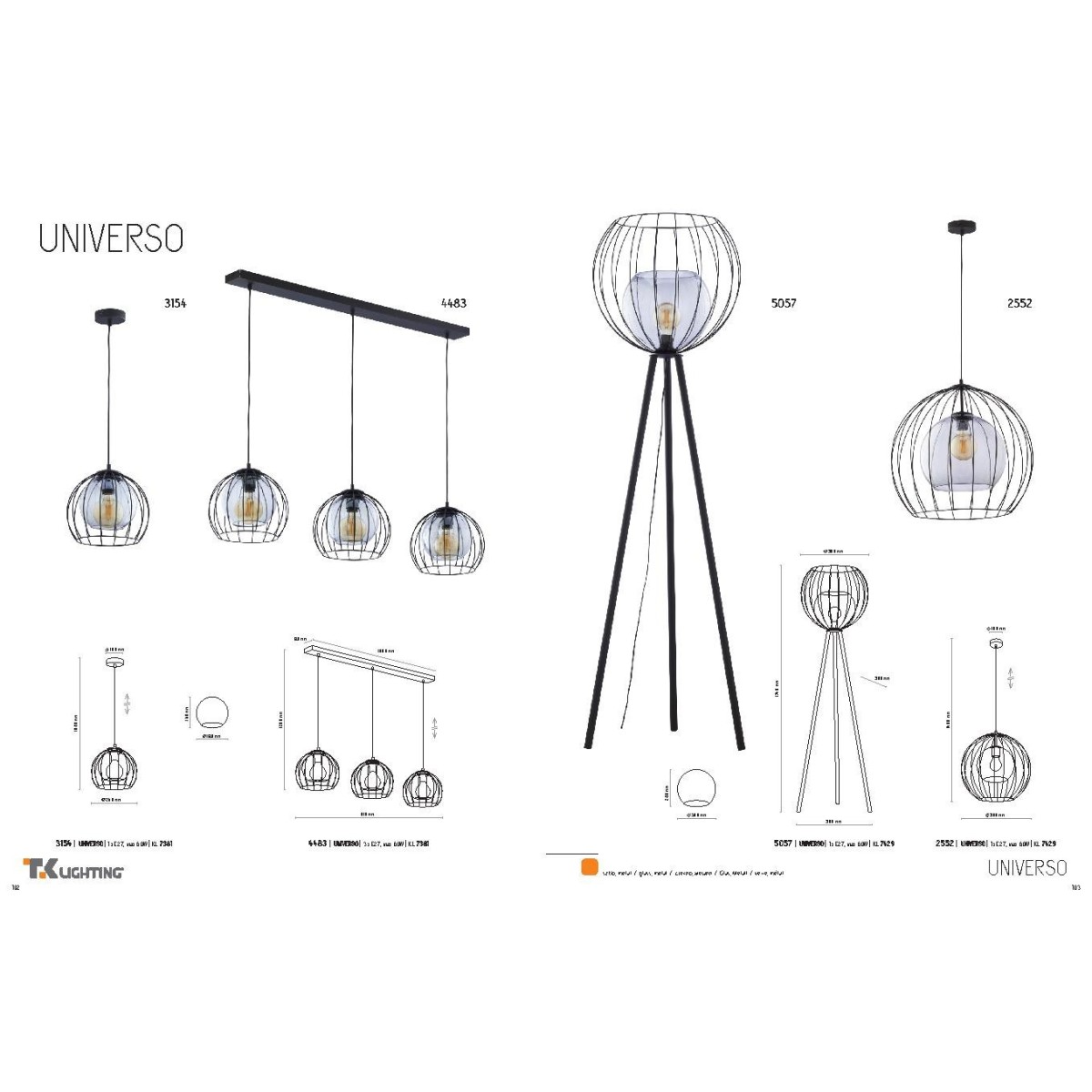 TK-Lighting UNIVERSO 2552