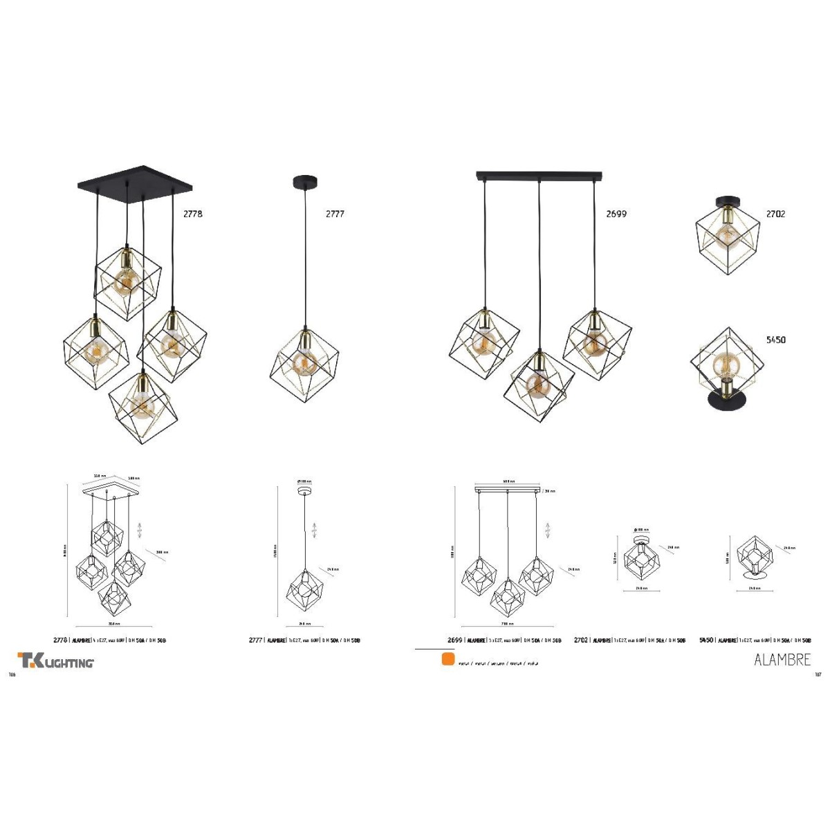 TK-Lighting ALAMBRE 2778
