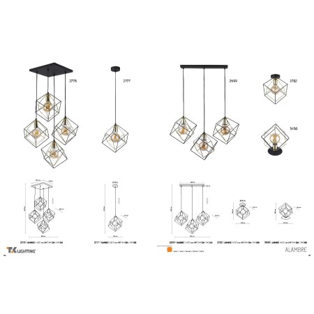 TK-Lighting ALAMBRE 5450
