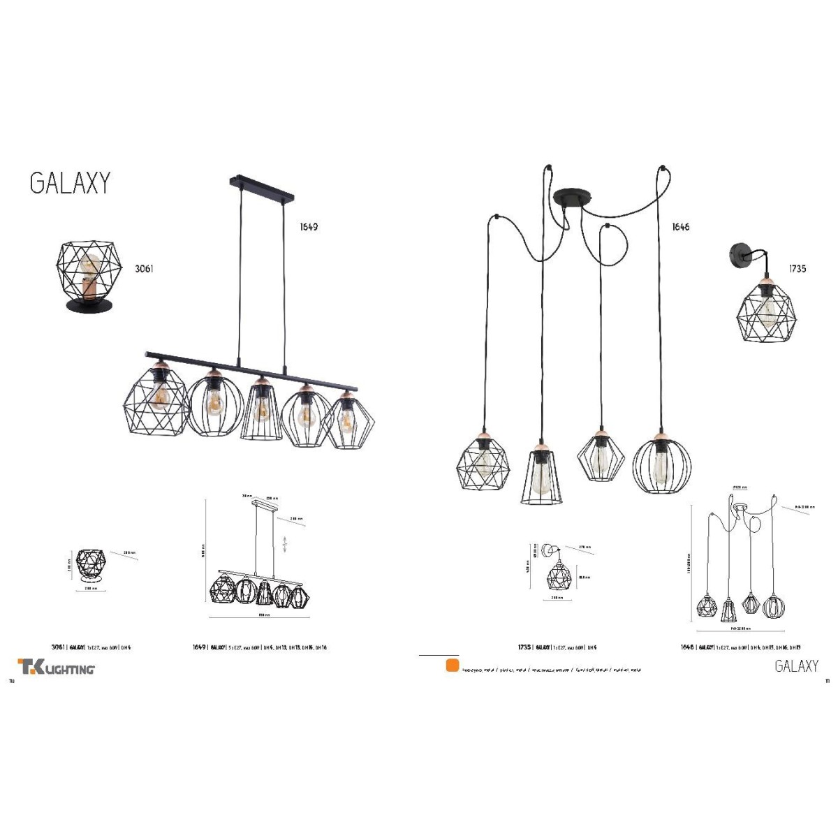 TK-Lighting GALAXY 1646