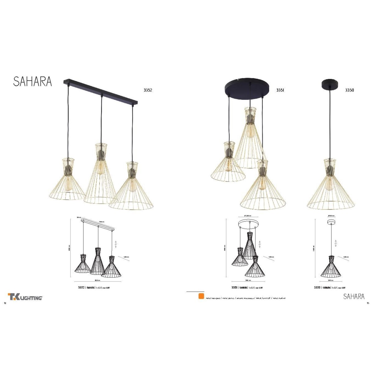 TK-Lighting SAHARA 3352