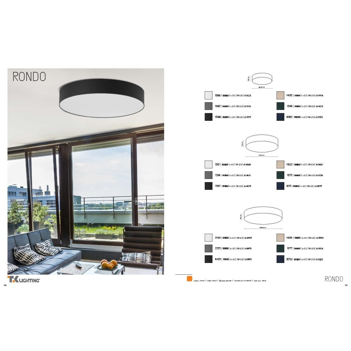 TK-Lighting RONDO 1581