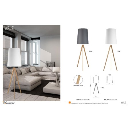 TK-Lighting WALZ GRAY 5046