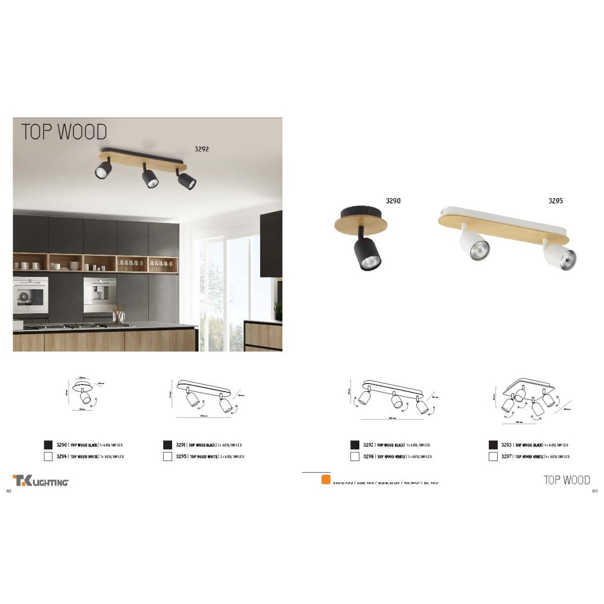 TK-Lighting TOP WOOD 3295