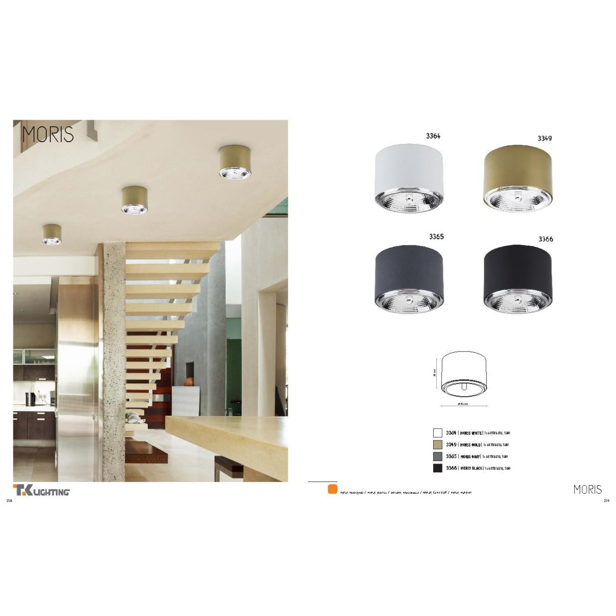 TK-Lighting MORIS 3349
