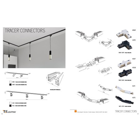Systemy szynowe TK-Lighting TRACER TKL4070 kolor - czarny styl