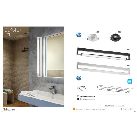 Lampa sufitowa TK-Lighting EYE TKL3500  Lampa ścienna kolor - biały styl Nowoczesny  Minimalistyczny