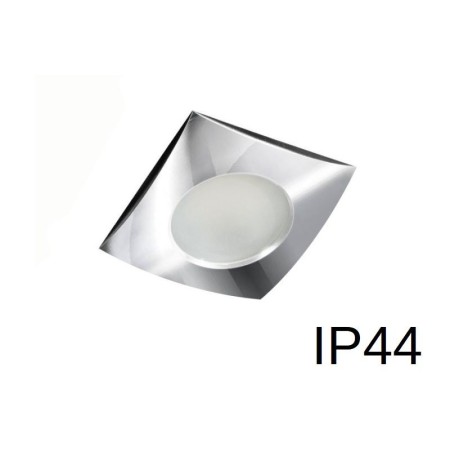 Oprawa do wbudowania podtynkowa IP44 chromowana, kwadratowa - oczko wpuszczane do łazienki kwadratowe xlampOH35C - 1 x GU10