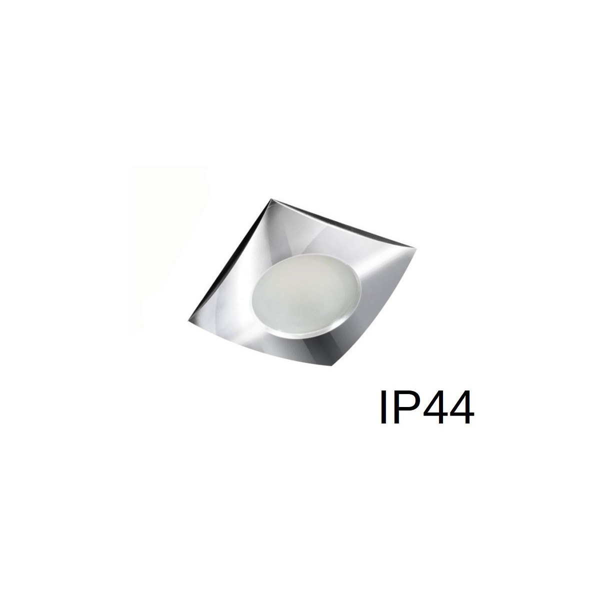 Oprawa do wbudowania podtynkowa IP44 chromowana, kwadratowa - oczko wpuszczane do łazienki kwadratowe xlampOH35C - 1 x GU10