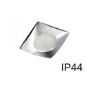 Oprawa do wbudowania podtynkowa IP44 chromowana, kwadratowa - oczko wpuszczane do łazienki kwadratowe xlampOH35C - 1 x GU10