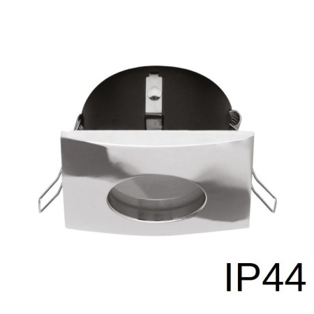 Oprawa do wbudowania podtynkowa IP44 chromowana, kwadratowa - oczko wpuszczane do łazienki kwadratowe xlampOH35C - 1 x GU10