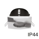 Oprawa do wbudowania podtynkowa IP44 chromowana, kwadratowa - oczko wpuszczane do łazienki kwadratowe xlampOH35C - 1 x GU10