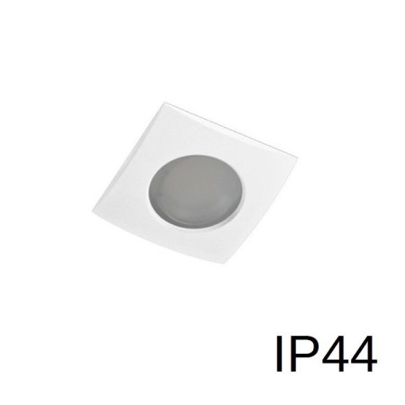 Oprawa do wbudowania podtynkowa IP44 białe, kwadratowa - oczko wpuszczane do łazienki kwadratowe XOH35W - 1 x GU10