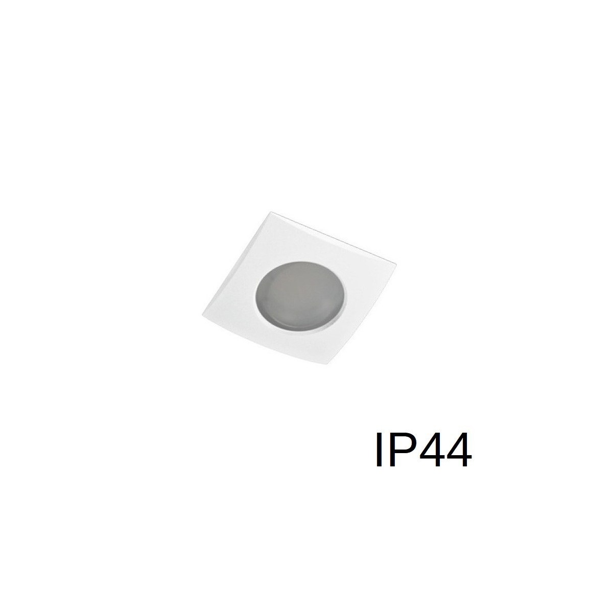 Oprawa do wbudowania podtynkowa IP44 białe, kwadratowa - oczko wpuszczane do łazienki kwadratowe XOH35W - 1 x GU10