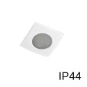Oprawa do wbudowania podtynkowa IP44 białe, kwadratowa - oczko wpuszczane do łazienki kwadratowe XOH35W - 1 x GU10