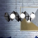 Designerskia, czarna lampa wisząca Emibig DRIFTON 6 BLACK  EM636/6