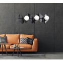 Designerskia, czarna lampa wisząca Emibig DRIFTON 6 BLACK  EM636/6