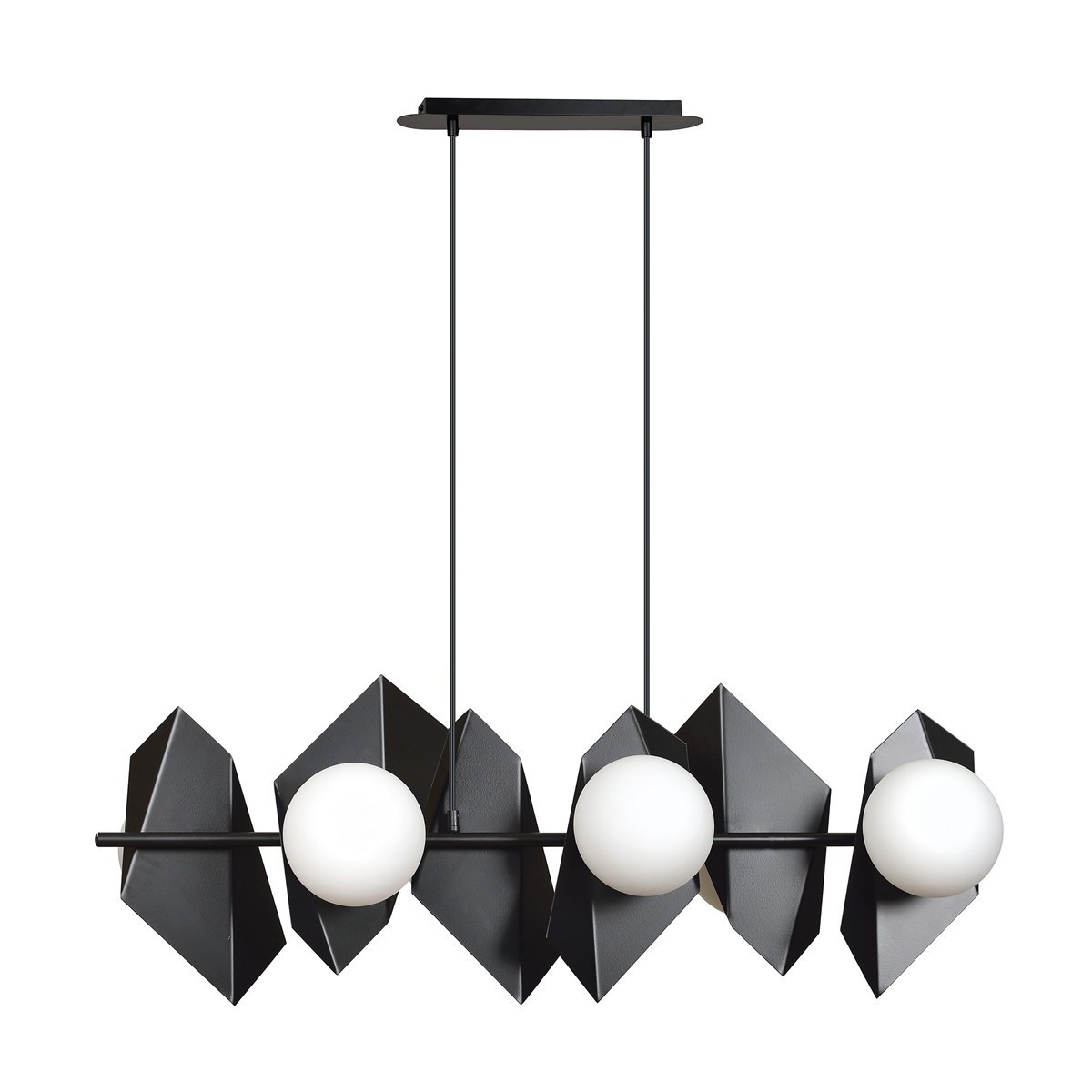 Designerskia, czarna lampa wisząca Emibig DRIFTON 6 BLACK  EM636/6