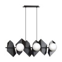 Designerskia, czarna lampa wisząca Emibig DRIFTON 6 BLACK  EM636/6