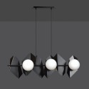 Designerskia, czarna lampa wisząca Emibig DRIFTON 6 BLACK  EM636/6