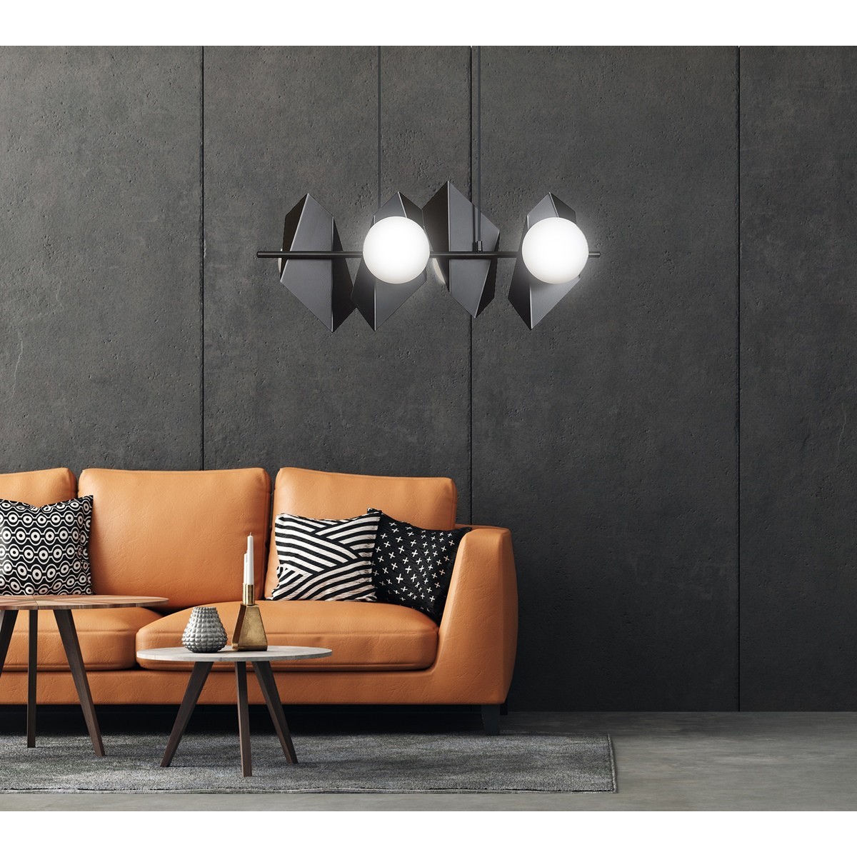 Designerskia lampa wisząca Emibig DRIFTON 4 BLACK EM636/4