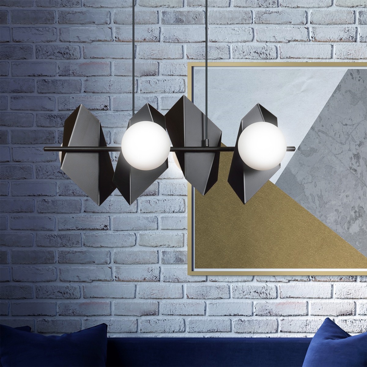 Designerskia lampa wisząca Emibig DRIFTON 4 BLACK EM636/4