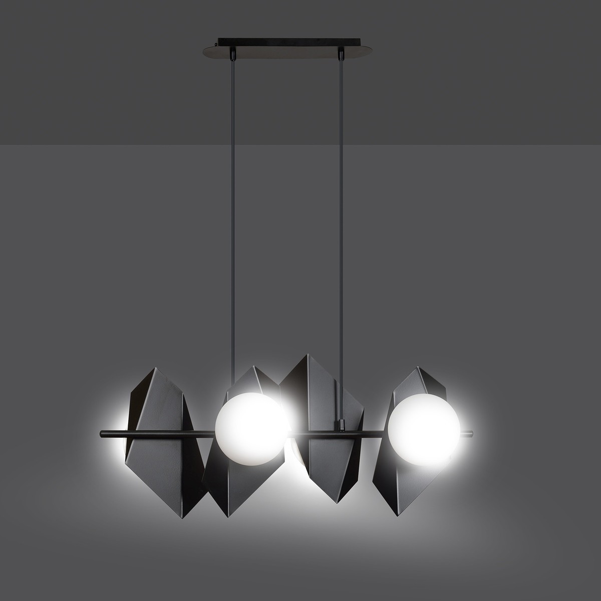 Designerskia lampa wisząca Emibig DRIFTON 4 BLACK EM636/4
