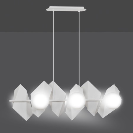 Designerskia, biała lampa wisząca Emibig DRIFTON 6 WHITE EM637/6