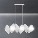 Designerskia, biała lampa wisząca Emibig DRIFTON 6 WHITE EM637/6