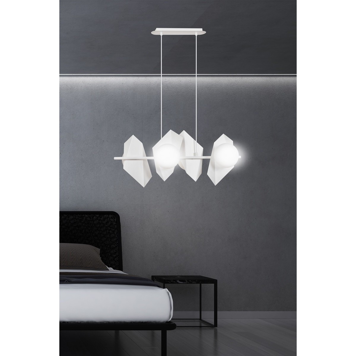 Designerskia lampa wisząca Emibig DRIFTON 4 WHITE EM637/4