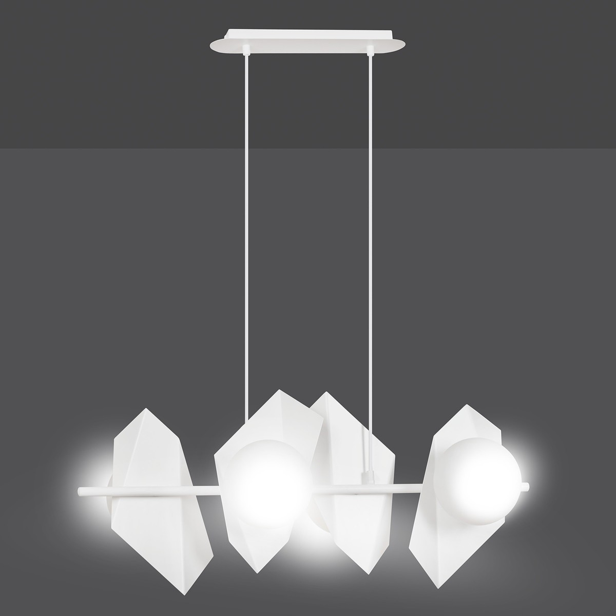 Designerskia lampa wisząca Emibig DRIFTON 4 WHITE EM637/4